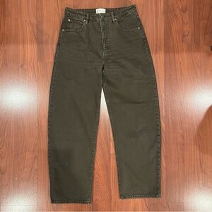 Frame Low Slung Barrel Jeans dark gray size 28